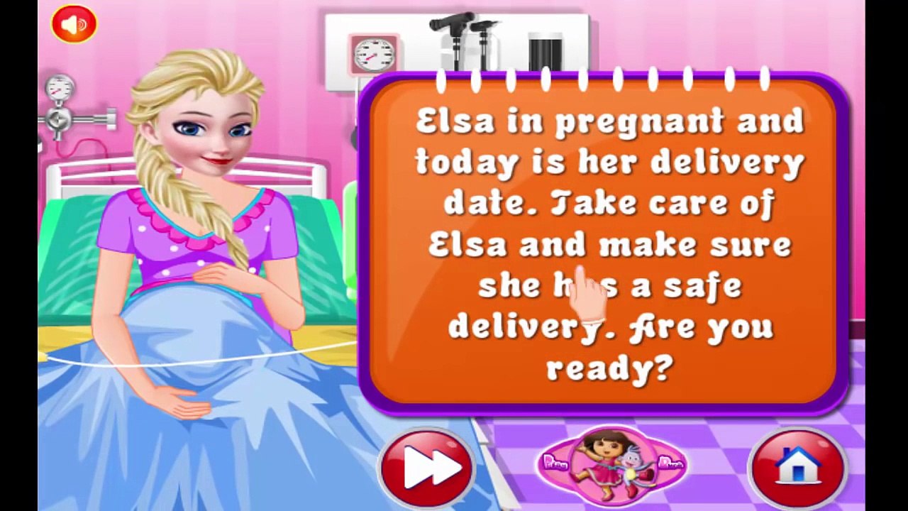 Frozen Pregnant Elsa Emergency Baby Birth Doctor - Surgery games for kids