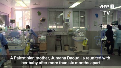 Gaza mother reunited with baby amid Israel entry row