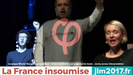 L'hologramme de JL Mélenchon le 5 fev. à St Denis