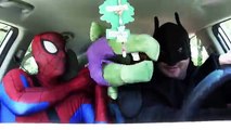 Superheroes Dancing in Car - Batman, Spiderman, Frozen Elsa, and Iron Man - Superheroes in Real Life