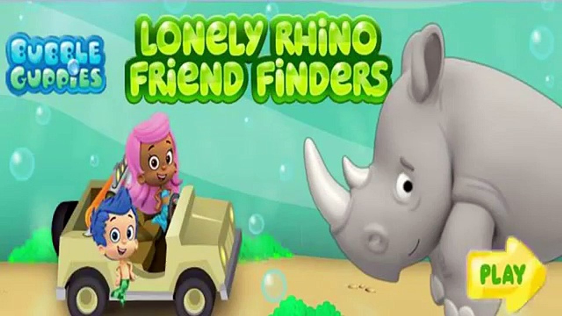 ⁣Bubble Guppies Lonely Rhino Friend Finder - Bubble Guppies Games for Kids