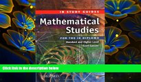 FREE [PDF] DOWNLOAD Mathematical Studies for the IB Diploma: Study Guide (International