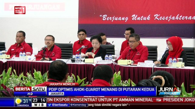 PDIP Susun Strategi Hadapi Putaran Dua Pilkada DKI