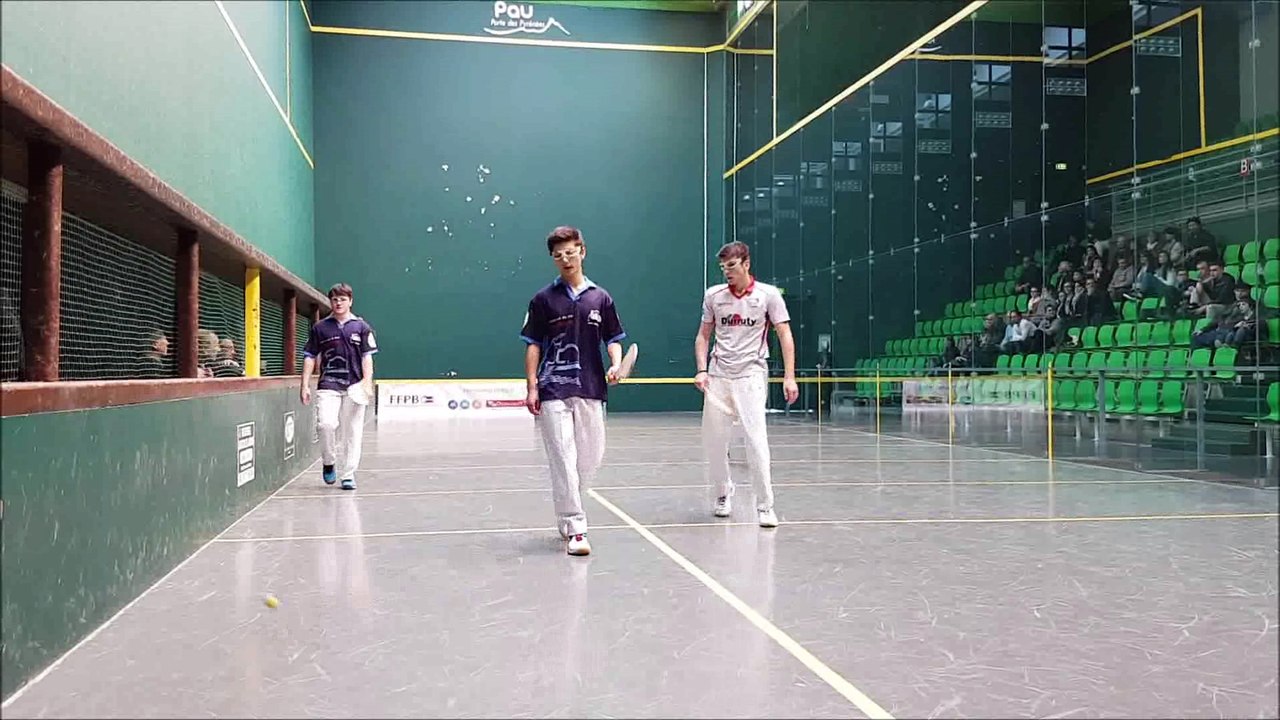 Finale France Gomme Trinquet Cadet - Port de Lanne (SaintCristau et Siard) contre Anglet (Durand et Sanchez)