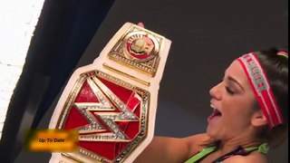 Bayley is photographed with her Raw Women's Championship Raw Fallout, Feb. 20, 2017