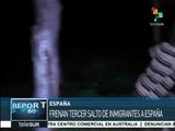 Frustran tercer intento de migrantes de cruzar la frontera en Ceuta
