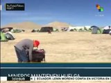 Mineros chilenos mantienen huelga; acusan a la firma de intransigencia