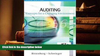 Popular Book  Auditing: Concepts for a Changing Environment  For Trial