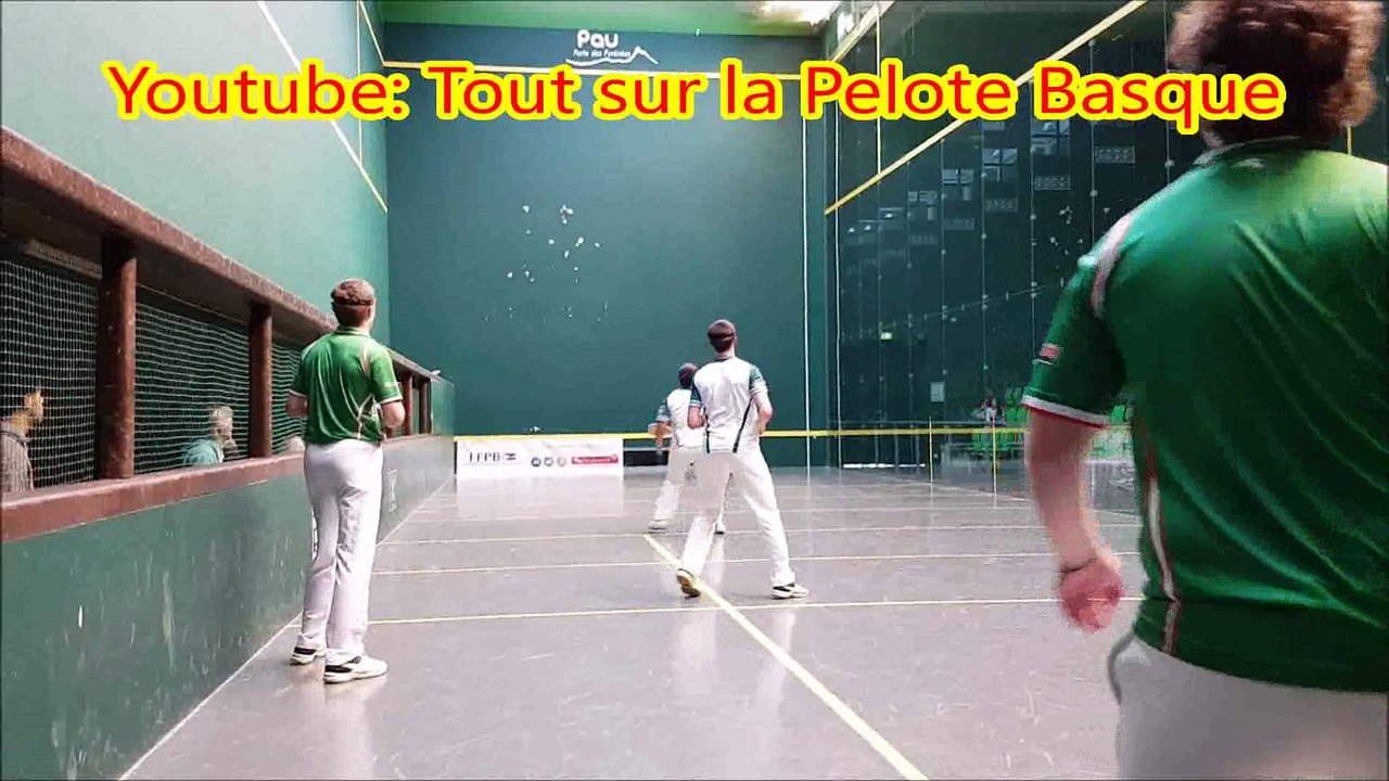Finale France Gomme Trinquet Junior - Saint Pée (Pery et Leduc) contre Hasparren (Bidegain et Doillet)