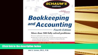 Popular Book  Schaum s Outline of Bookkeeping and Accounting, Fourth Edition (Schaum s Outlines)