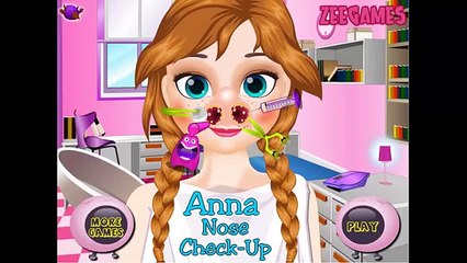 Princess Anna Nose Check Up Doctor Games For Kids