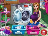 Disney Frozen Games - Anna Pregnant Laundry Day - Princess Games for Girls