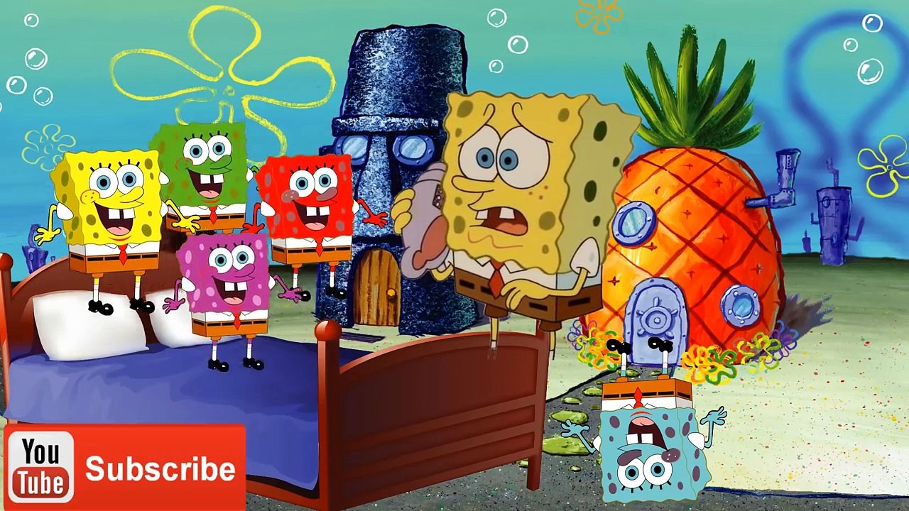 Five Little Spongebob Jumping on the Bed and Many More English Nursery Rhymes For Kids