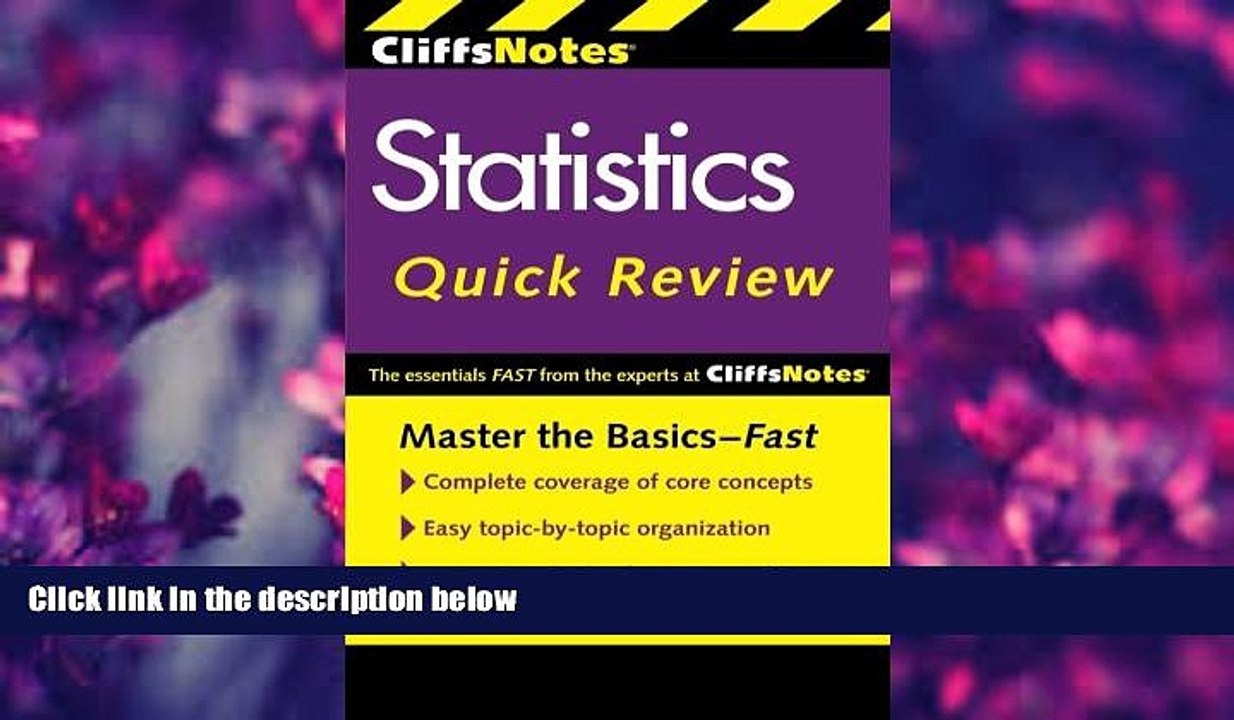 READ book CliffsNotes Statistics Quick Review, 2nd Edition (Cliffsquickreview) Scott Adams For Ipad