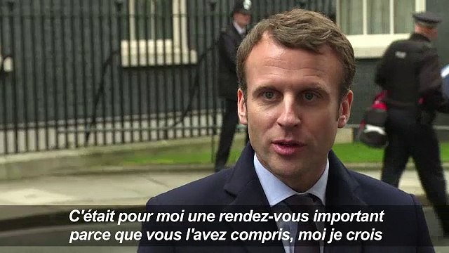 Emmanuel Macron à Londres pour voir Therasa May et tenir meeting