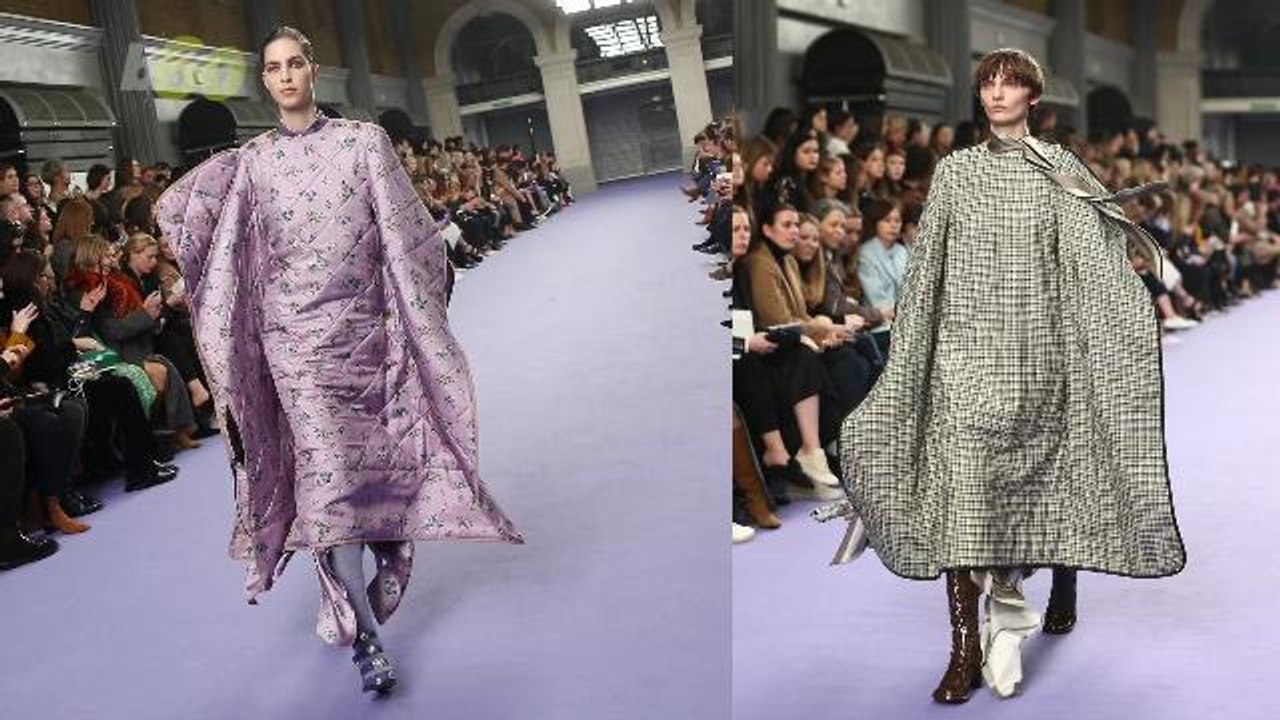 These Fashion Week 'Quilts' Are Basically Duvet Ponchos