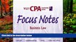 Best Ebook  Wiley CPA Examination Review Focus Notes, Business Law (CPA Examination Review Smart