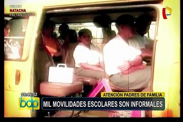 Atención padres: requisitos para brindar servicio seguro de movilidad escolar