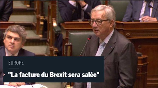 Juncker : « La facture du Brexit sera salée » pour les Britanniques