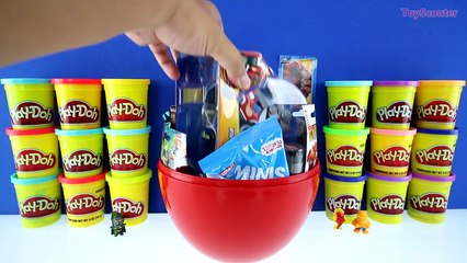 GIANT BLAZE Surprise Egg Play Doh - Nick Jr Blaze and the Monster Machines Toys Thomas Min