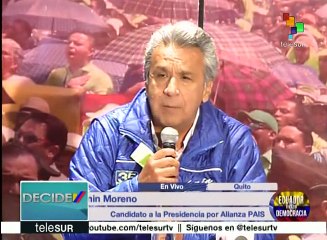 Lenín Moreno llama a ecuatorianos a la paz y a mantener paciencia