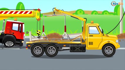 Eğitici çizgi film - Vinç ve Kamyon bir ev yapıyorlar - Akıllı Arabalar - Türkçe İzle