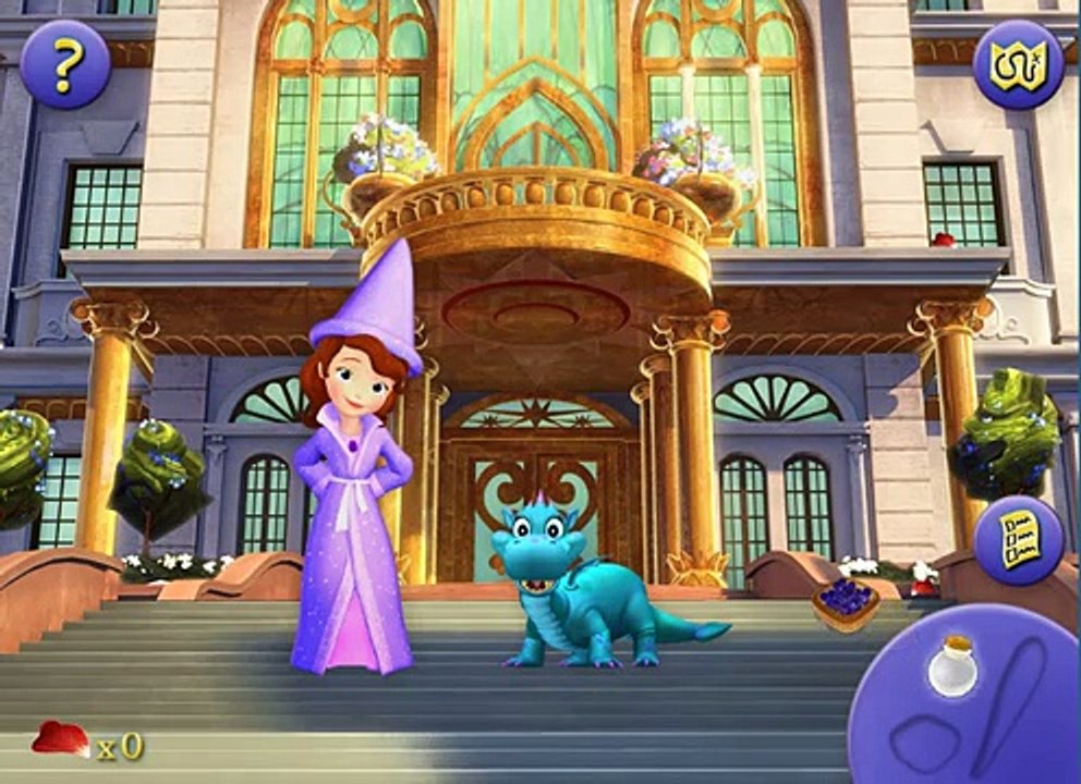 Sofia the First - Sofias Spell for Mr. Cedric - Disney Movie Cartoon Game for Kids in Eng