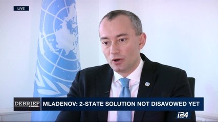 i24NEWS Exclusive interview with UN envoy Nikolay Mladenov