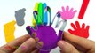 Learn Colors with Play Doh Modelling Clay Hand Foodprints Heart Molds Fun & Creative for K