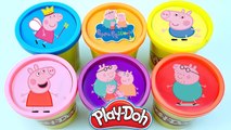 Learn Colors Play Doh Peppa Pig Colors Modelling Clay !! Peppa Pig em Português Brasil 2017