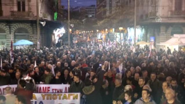 Yunanistan'da Kemer Sıkma Karşıtı Gösteri