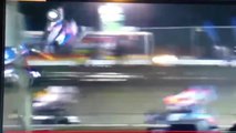 Start Blaney Flips Over Catchfence 2017 Sprint Cars Volusia 3