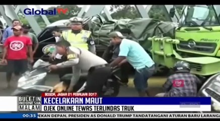 Pengemudi Ojek Online Tewas Terlindas Truk