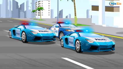 Racing cars And Monster Truck Challenge Mega Power Cars Cartoon Episode for kids