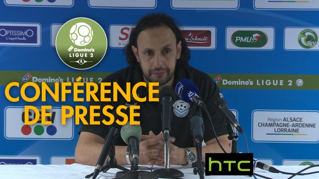 Conférence de presse RC Strasbourg Alsace - Tours FC (4-2) : Thierry LAUREY (RCSA) - Nourredine EL OUARDANI (TOURS) - 2016/2017