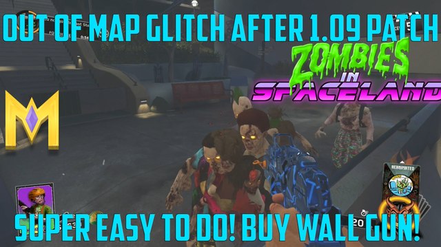 Zombies In Spaceland Glitches - *AFTER PATCH 1.09 SOLO Out Of Map Glitch - Out Of Map After 1.09