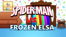 Frozen Elsa DRESS CHALLENGE! w_ Spiderman Hulk Anna Joker Pink Spidergirl Superhero Fun