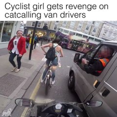 Harcelée par un conducteur, une cycliste se venge