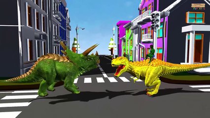 Spiderman Hulk Captain America Ironman 3d colors Finger Family Song - Dinosaur Finger Fami
