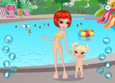 Dress Up Teen Mother Daughter Waterpark Games **Games for girl