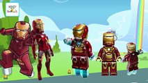 Finger Family Cartoon Children Rhymes Collection Iron Man Simpsons Burger Jelly Fish Apple Songs