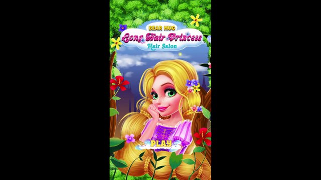 Long Hair Princess Hair Salon - Android gameplay Bear Hug Movie apps free kids best
