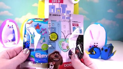 The Secret Life of Pets New Surprise Egg Toys Max, Gidget, Snowball, Sweet Pea and Chloe
