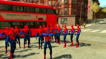 Las ruedas De Los Autobuses Van Ronda Y Ronda Hulk Spiderman Congelado Canciones para Niños | canciones infantiles fo