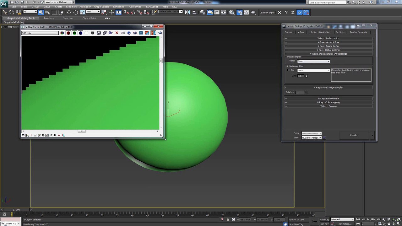 V-Ray Image Sampler (Antialiasing) Part 4