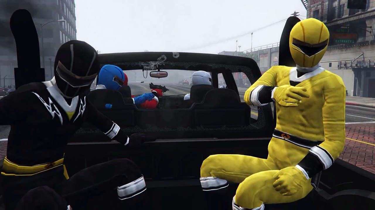 Power Rangers vs RoboCop army - Epic Battle