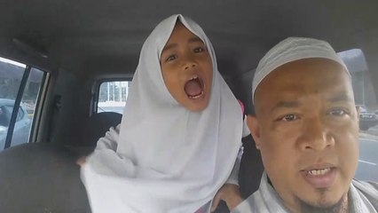 Journal | Ambil anak perempuan disekolah - hari nak hujan.