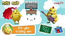 ✔ Ban Nhạc Gà Con | EM YÊU TRƯỜNG EM - Nhạc thiếu nhi vui nhộn | Chicken Band | Siêu Chip