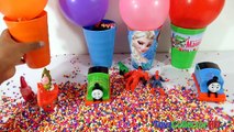 Thomas & Friends Balloons Surprise Cups Popping Peppa Pig Horse Masha Frozen Spiderman Toy