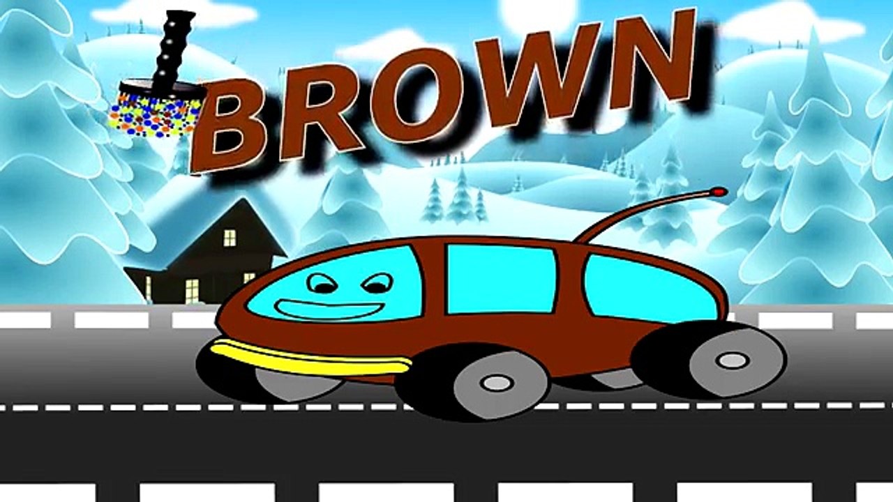 Coches para los niños el Aprendizaje de los Colores de la pintura del Coche Peña de Animación